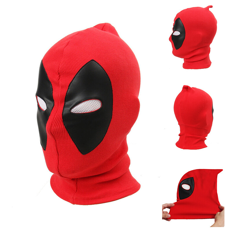 Deadpool Face Mask Cosplay Cloth Head Cover Halloween Party Costume Prop Helmet