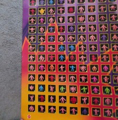 Original 1985 M.U.S.C.L.E. Muscle Men Poster – Vintage Mattel Figure List 23×35