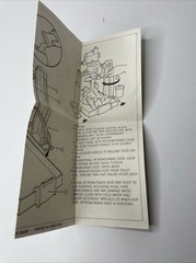 1989 TMNT Turtle Flush-o-matic Instructions Blueprints Vintage Playmates