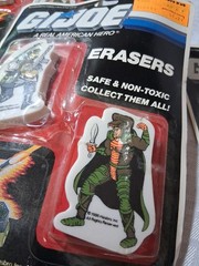 Vintage 1986 GI Joe 2 Pk Eraser Set Hasbro Qty 3