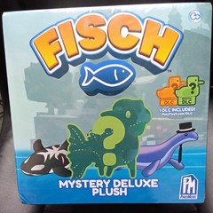 FISCH ROBLOX MYSTERY 4″ PLUSH INCLUDES DLC CODE COMMON LEGENDARY OR EXOTIC *NEW*
