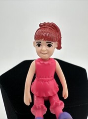Mini pink doll ponytail girl toy figure 2.5 In…55