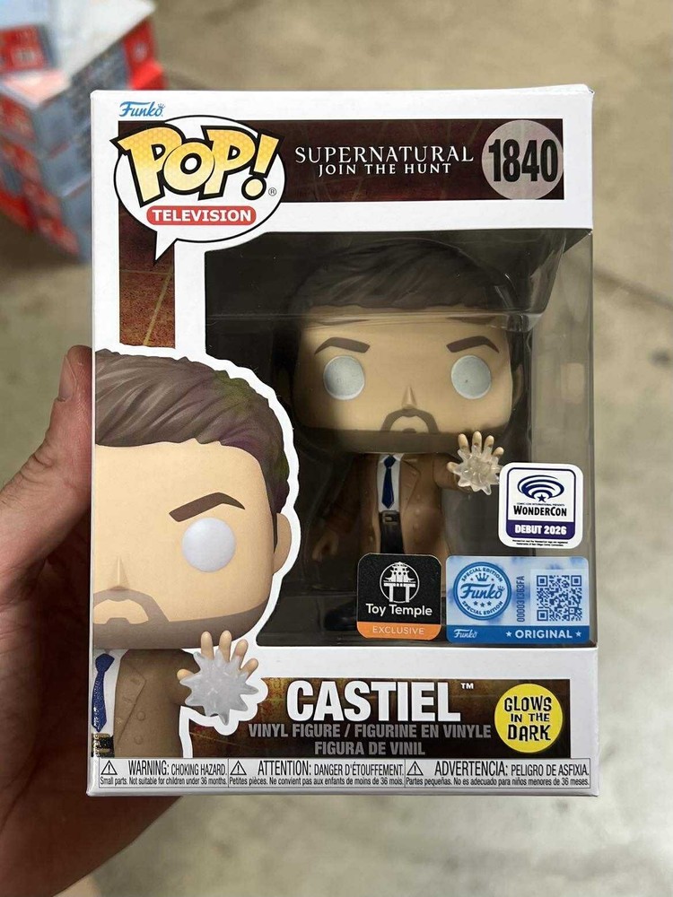 Funko POP Castiel Supernatural Wonder Con Sticker Exclusive Official In Hand
