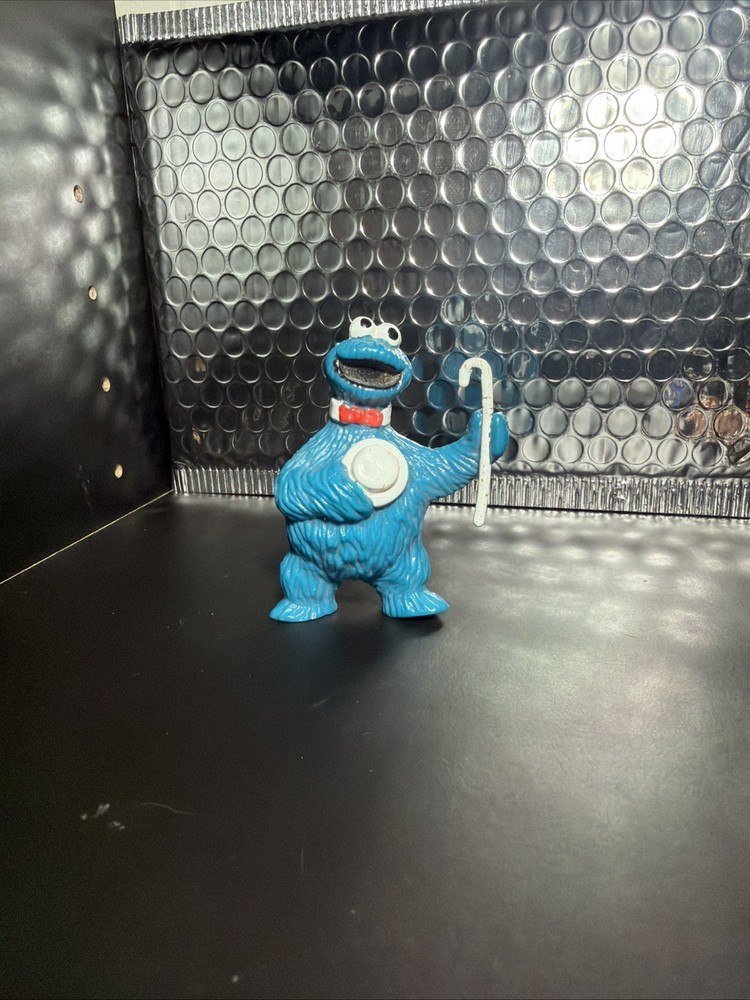 Tap Dancing COOKIE MONSTER Hat Cane Tara Toy PVC Muppets SESAME STREET
