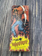 Vintage Big Jim’s Pack Warpath Mattel 1975 Action Figure With Bow Original Box