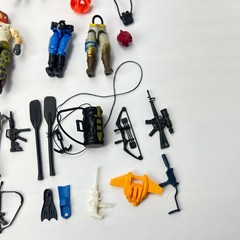 1980s 1990s GI Joe ARAH 3.75 Action Figures Lot 42 Figures Weapons Accessories