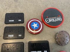 Marvel Action Figure Stands 3.75” And Other Plus Accessories Lot Of 10