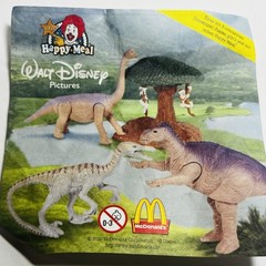 RARE 2000 Kron and Velociraptor 4″ McDonald’s EUROPE Movie Disney Dinosaur