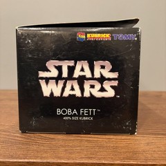 Star Wars Boba Fett 400% Size Kubrick Medicom Toy – Never Opened