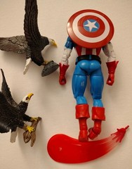 Marvel Legends 6″ Captain America USA 250th Retro Loose + Bald Eagle Lot B3