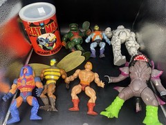 Lot Of Vintage Inhumanoids He-Man Power Rangers Figures + 1970’s Batman Puzzle