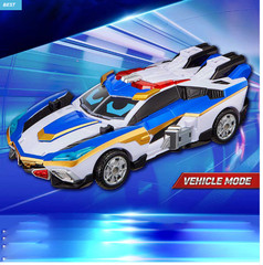 SAMG Metal Card Bot W Set | BlueCopW+HeavyIron W | Transforming Car | Korean Toy
