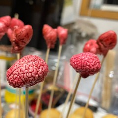2PC 1CM Human Brain 1:12 Scale Dollhouse Miniatures Dioramas Horror. Accessories