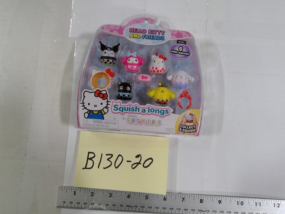 Squishmallows Squish-a-longs Hello Kitty Friends Mini Figure Set 9pc Toy New