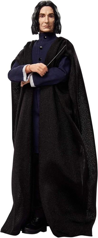 Harry Potter Collectible Severus Snape Doll 12-inch Wearing Black Coat Jacket an