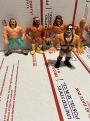 Vintage Lot Bundle of 6 RARE WWF Wrestling Figures 5”