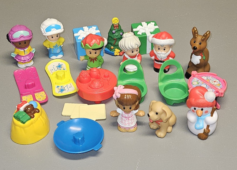 Little People Lot 21 Christmas Advent Calendar Santa Reindeer Elf Gifts
