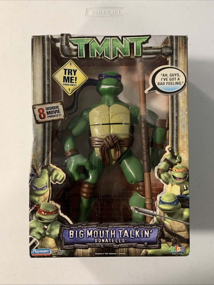 New TMNT Ninja Turtles Big Mouth Talkin Donatello FIGURE 12″ 30cm 8 Phrases