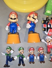 Super Mario Mixed Lot 24 Pc Nintendo Toy Figures Car Peach Yoshi McDonald’s More