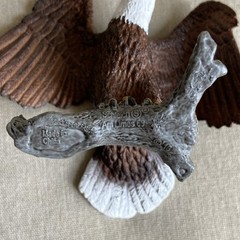 Schleich Bald Eagle Wings Spread On Branch 14780 Wildlife Realistic Bird Animal