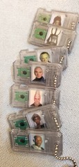 Lot Of 40 Star Wars Hard Plastic Dog Tag Neck Chain By Hasbro 1999 Collectable