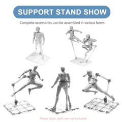 10 × Adjustable Action Figure Display Holder Base Doll Model Support Stand USA