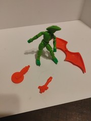 Vintage Micronauts 1978 Repto Alien 100 Percent Complete. Green Brain.