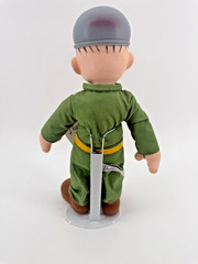 Beetle Bailey 1985 Vintage Doll 14in w Stand NWT Comic Strip Hero Gift U.S. Army