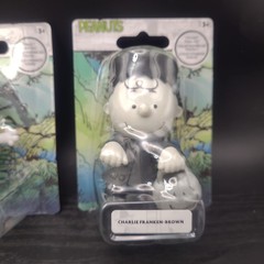Lot Of 3 Halloween Peanuts B & W Mini Figures Snoopy Lucy Charlie Brown New