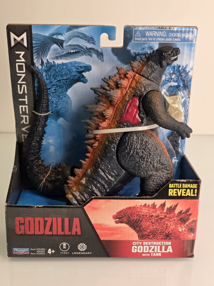 Playmates Toys Godzilla Battle City Destruction W/Tank 2022 Monsterverse New