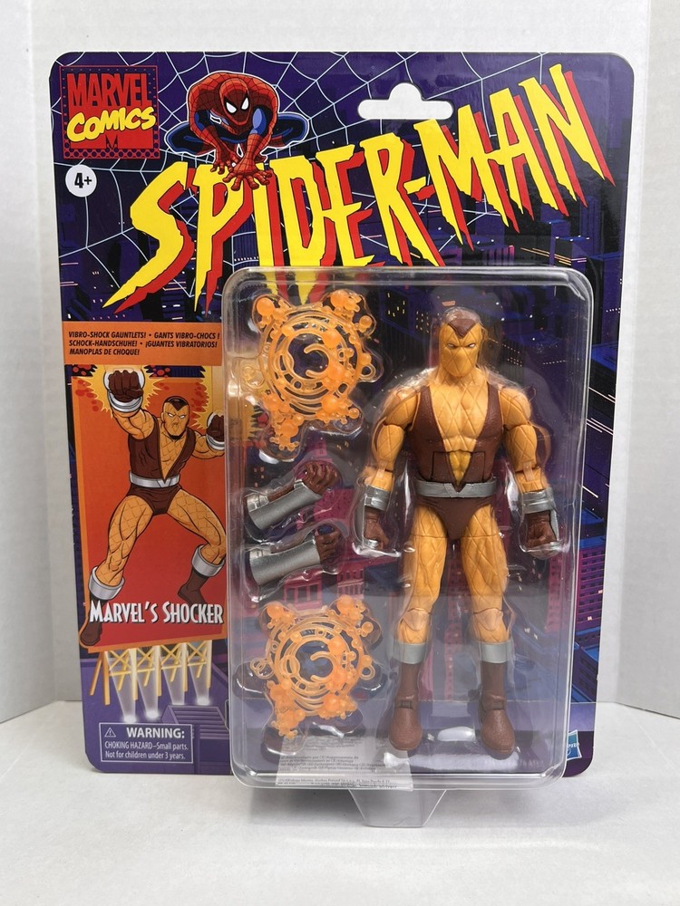 Marvel Hasbro Legends Retro SHOCKER Spider Man Series Action Figure 6” NEW