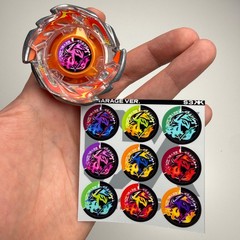 Beyblade X: CUSTOM CX Recolor Set Stickers