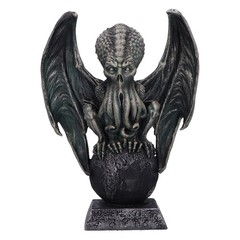Nemesis Now Reign of Cthulhu on Ball 25cm, Resin, Black, Cast in the Finest Resi