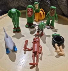 Lot of 8 Italian Brainrot Toys, Brain Rot Action Figure 1.8″ PVC Capsule Toys AI