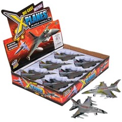 Diecast Pull Back F-16 Fighting Falcon Jets with Pullback Mechanism (6″) Die Ca