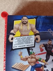 NEW! WWE Knuckle Crunchers Rebound Ring w/ Seth Rollins, The Rock & Roman Reigns