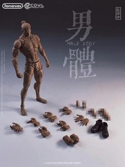 Romankey X COWL 1/12 Male Black Joint Body &Head 6″ Action Figure Doll Model