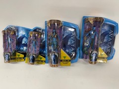 James Cameron’s AVATAR­ Webcam I-tag action figures lot x 4 NIB