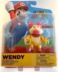 NEW Jakks Pacific 43023 World of Nintendo 4in WENDY W/MAGIC WAND Figure