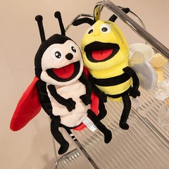 Insect Plush Hand Puppet Storytelling Bee Ladybird Butterfly Soft Stuffed Plush