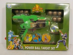 N A514 Power Rangers Deluxe Power Ball Target Set Green Ranger Edition