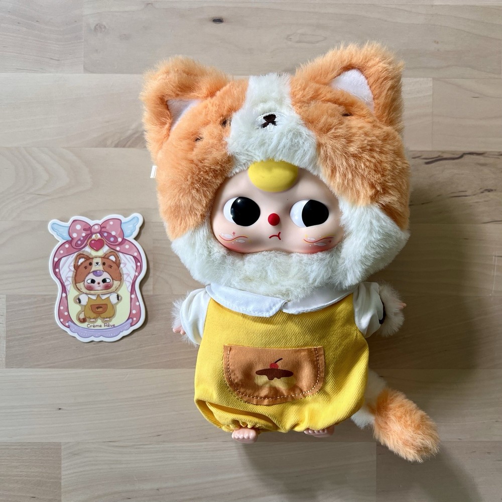 Baby Three Kitten Wardrobe Series Plush Keychain – Creme Reve