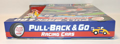 Pull Back & Go Racing Car Toys Set 6 Cars w Floor Puzzle, Book Ages 3+, NEW READ