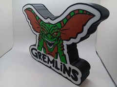 Retro Gremlins Stripe lightbox sign light box for gremlins collection display