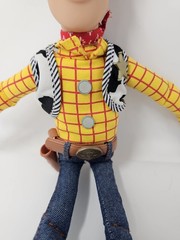 Disney Pixar Thinkway Toy Story Woody Pull String Talking Doll 15” NO HAT, WORKS