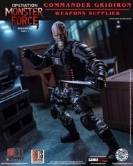 Operation: Monster Force Season 03 (Part 1) Commander Gridiron 1/12 Scale NIB