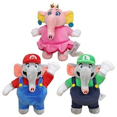 3X Elephant Mario Luigi Princess Peach Super Mario Bros Wonder Plush Toy Doll 8″