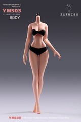 USA 1/6 Yi Ji Silicone Woman Action Figure Body YM503 Pale Suntan Tan Skin Toys