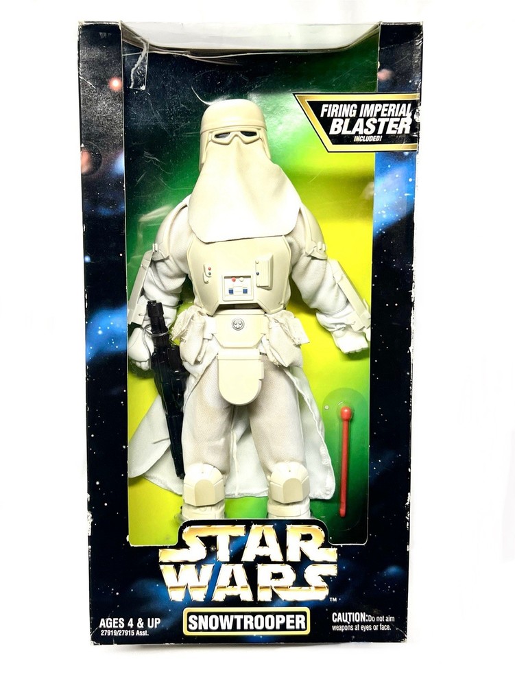 NOS 1997 Star Wars Empire Strikes Back Snow trooper With Firing Blaster