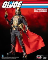 ThreeZero G.I. Joe FigZero 1/6 Snake Supreme Cobra Commander Figure